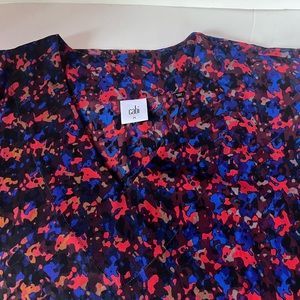 Cabi top Sz M women’s tops and Blouses Sz M Royal Blue Salmon Pink Cabi blouses